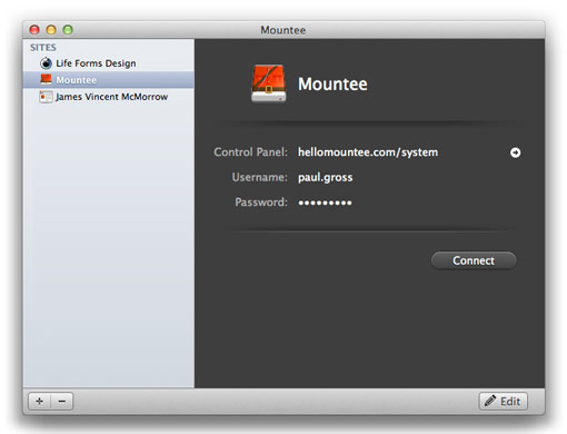 Connecting to your site with Mountee